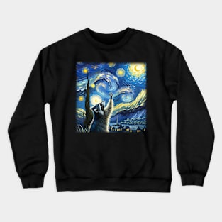 Raccoon Stardust Infuse Extraterrestrial Vibes into Your Tee Collection Crewneck Sweatshirt